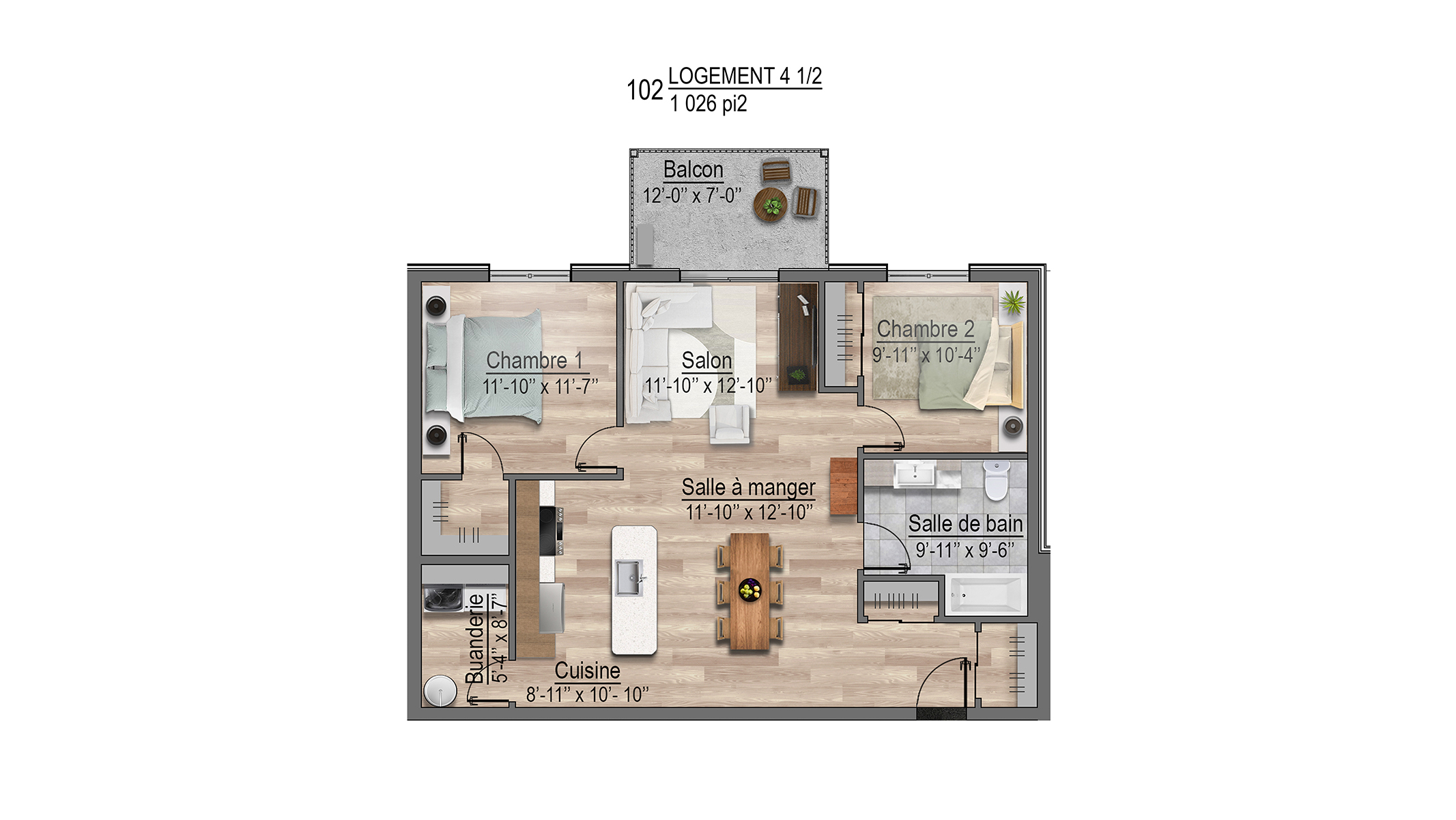 Plans appartements 102