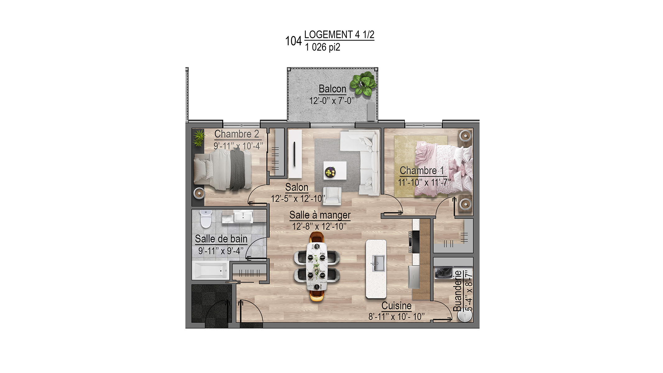 Plans appartements 104