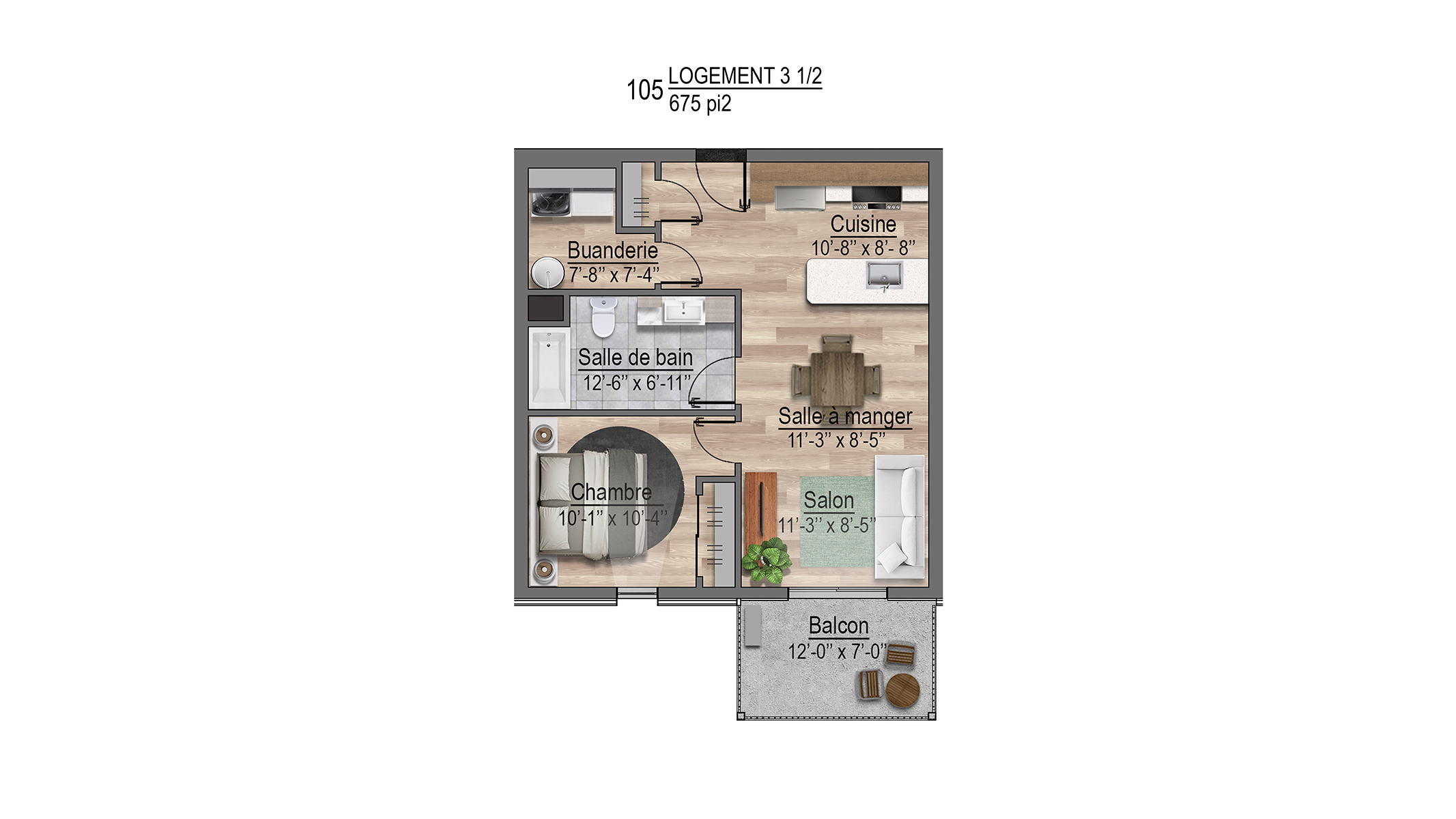 Plans appartements 105
