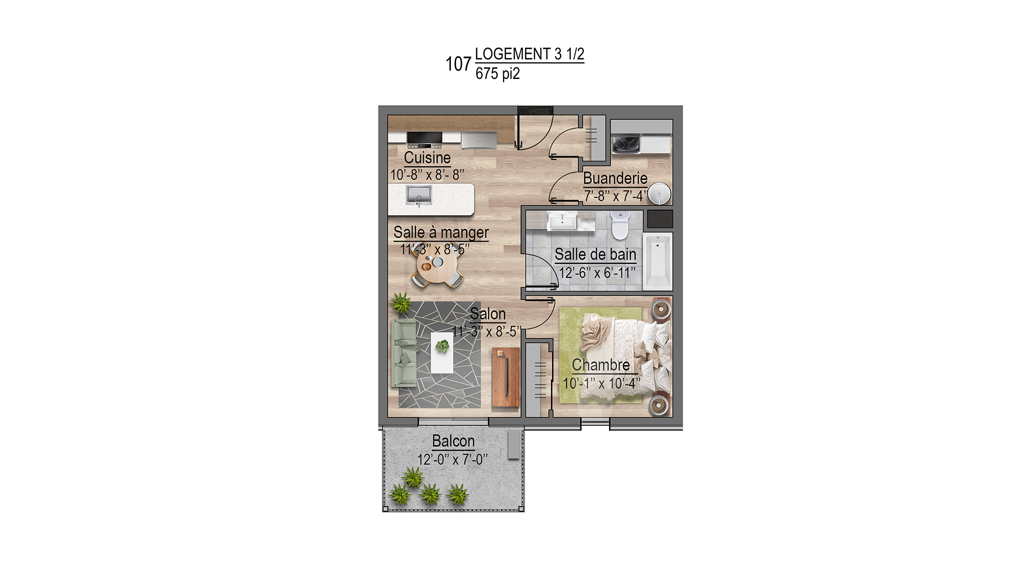 Plans appartements 107