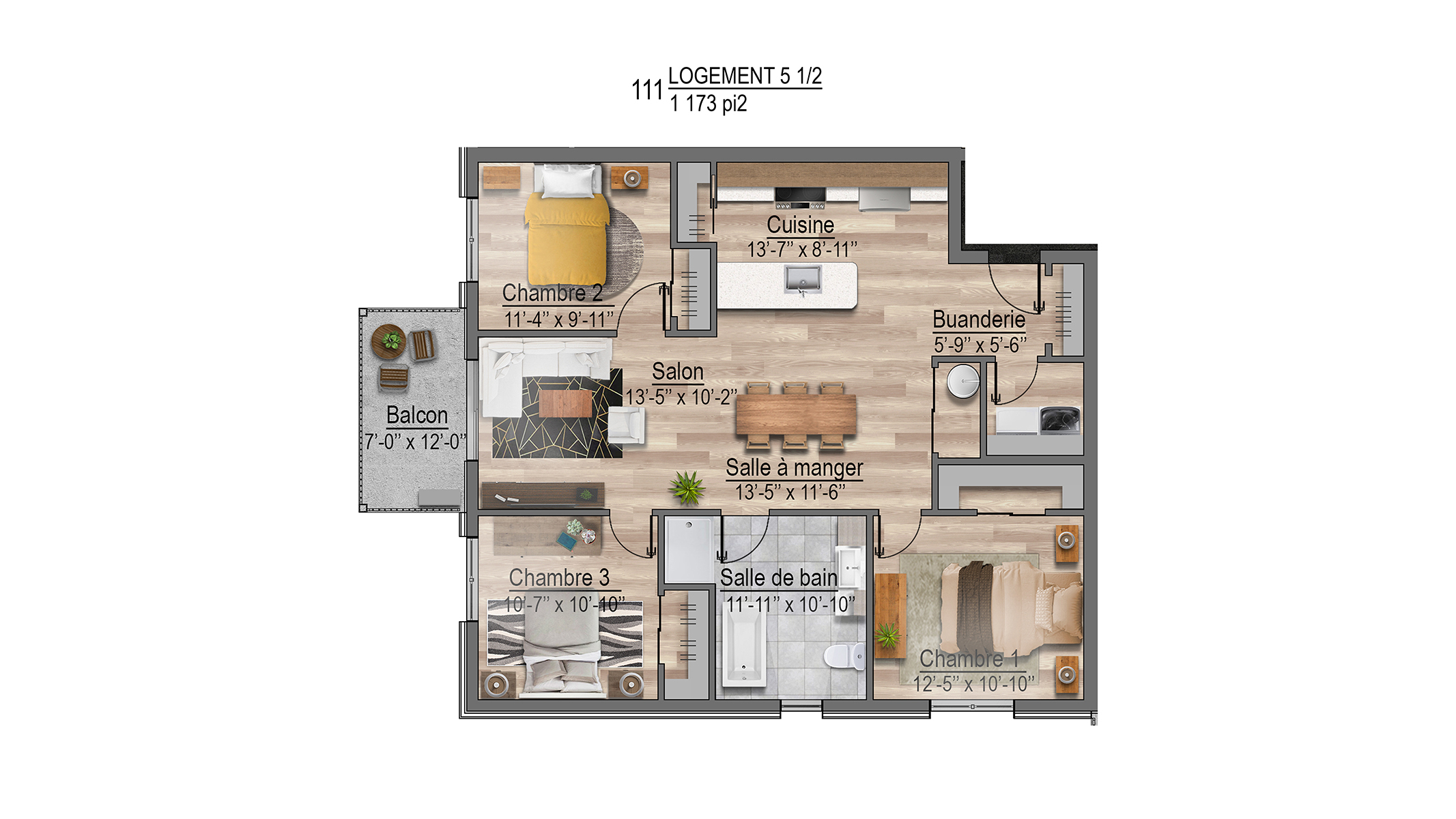 Plans appartements 111