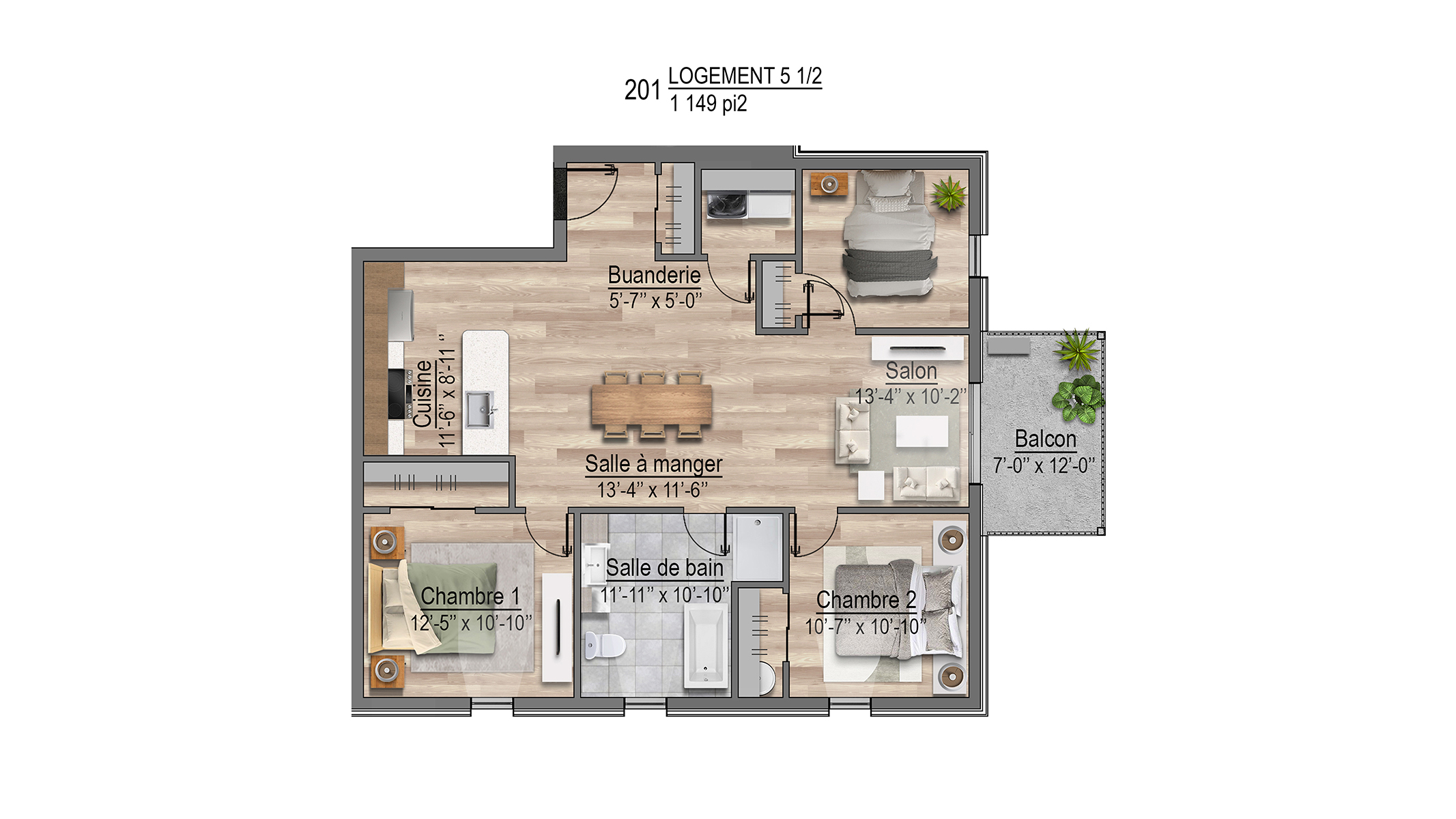 Plans appartements 201