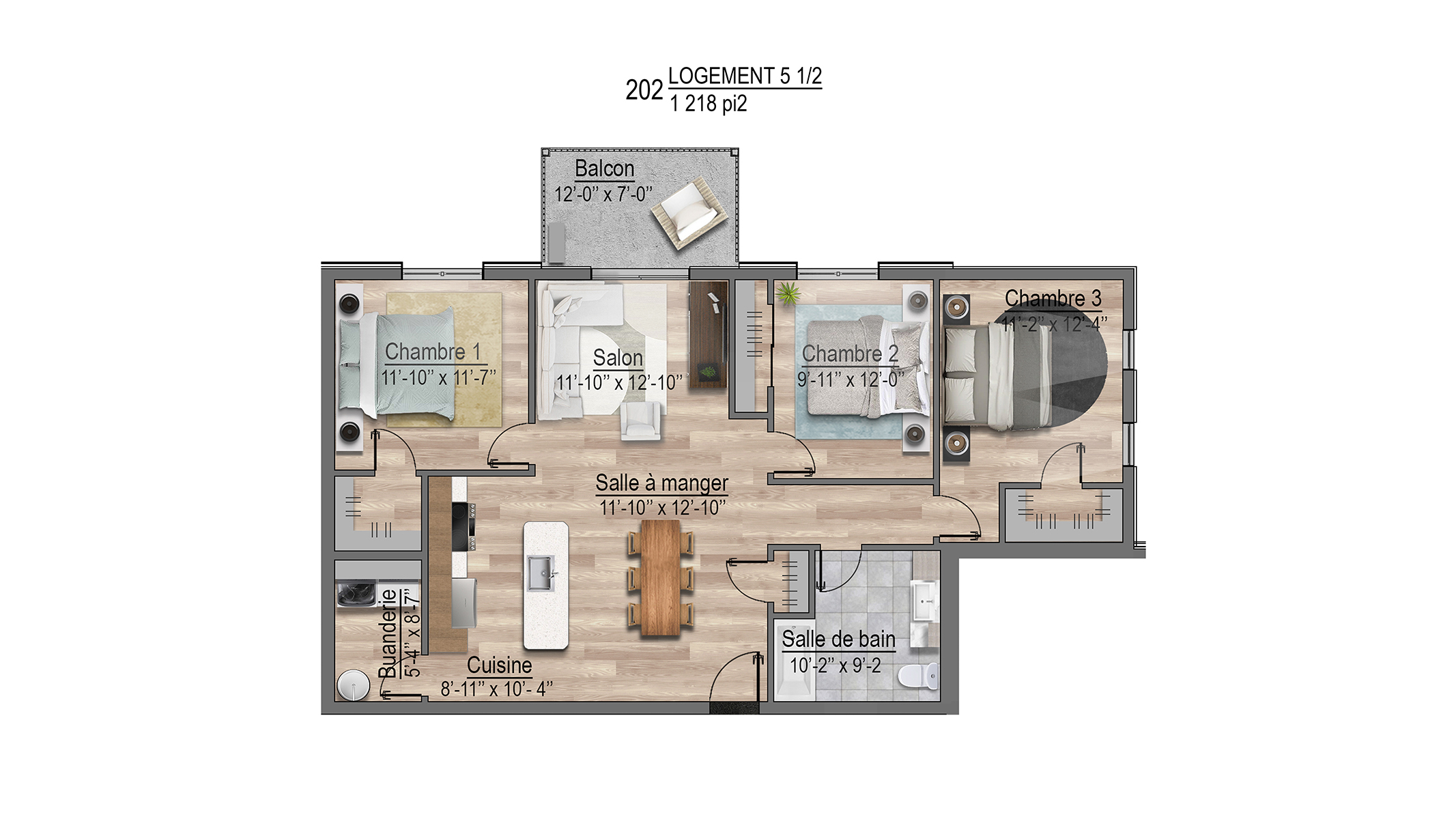 Plans appartements 202