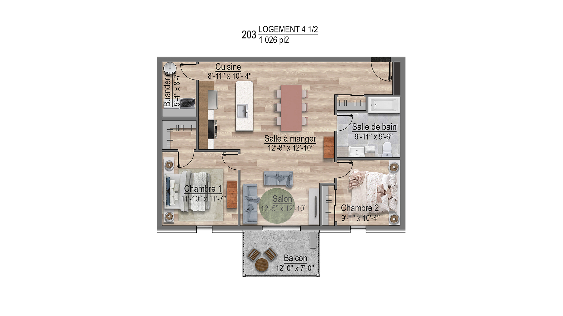 Plans appartements 203