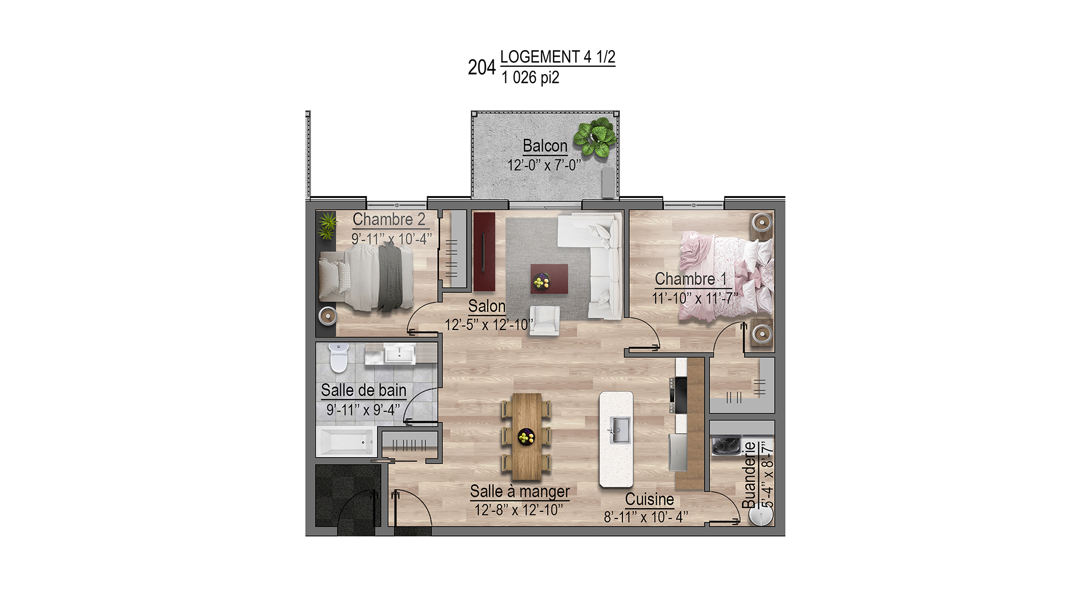 Plans appartements 204