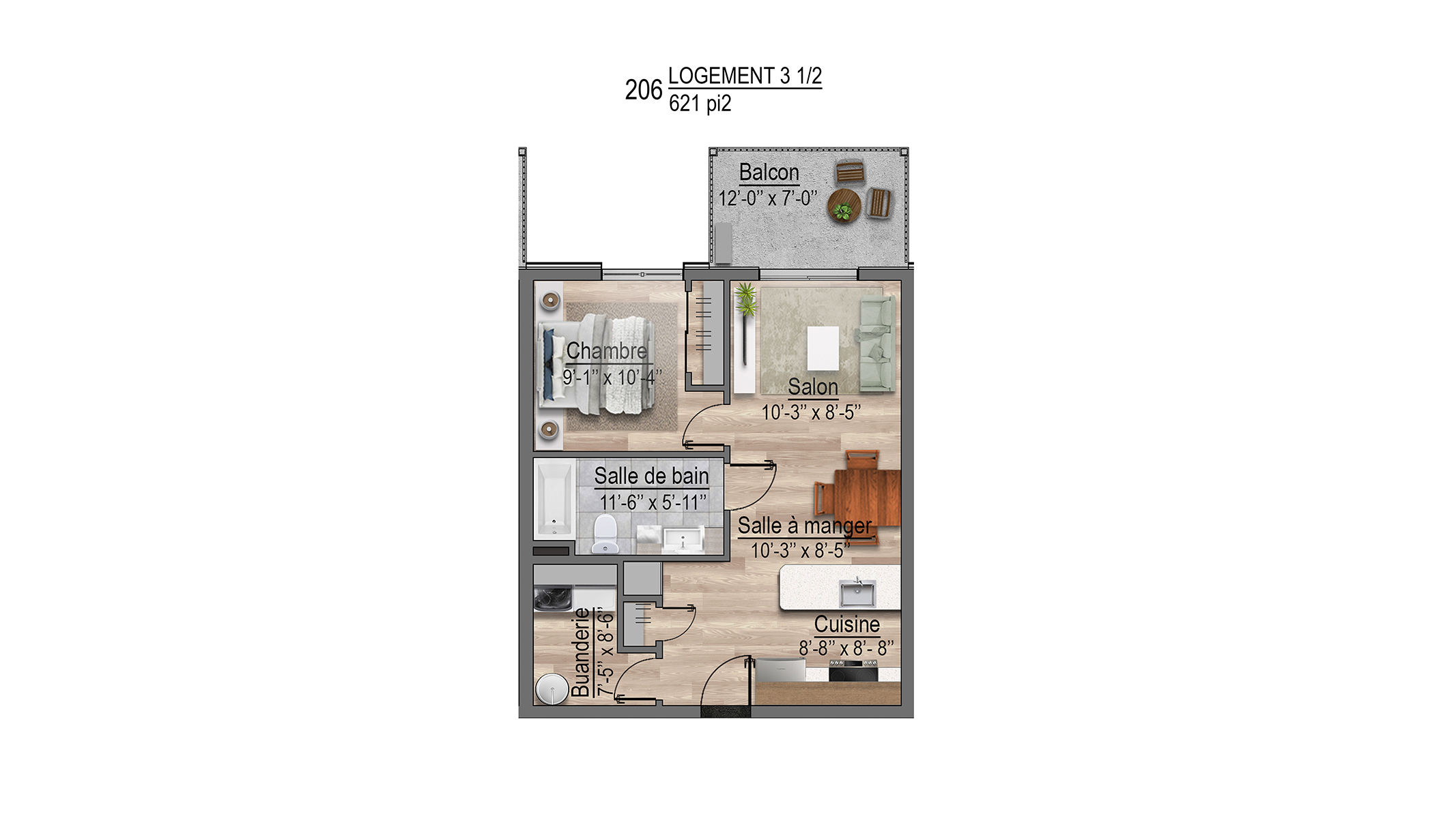 Plans appartements 206