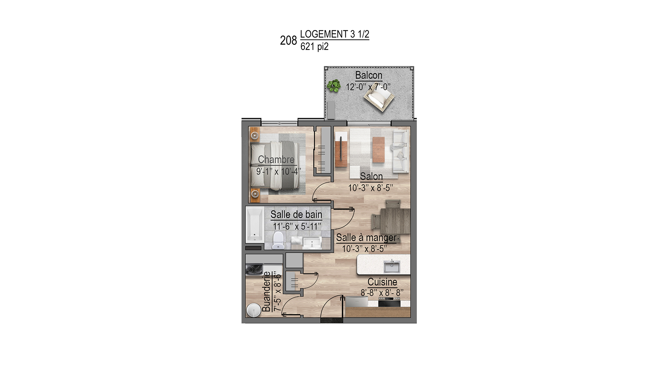 Plans appartements 208