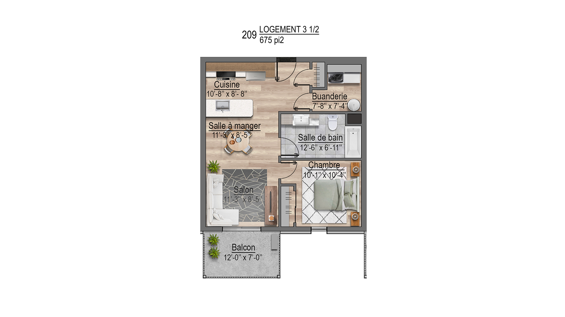 Plans appartements 209