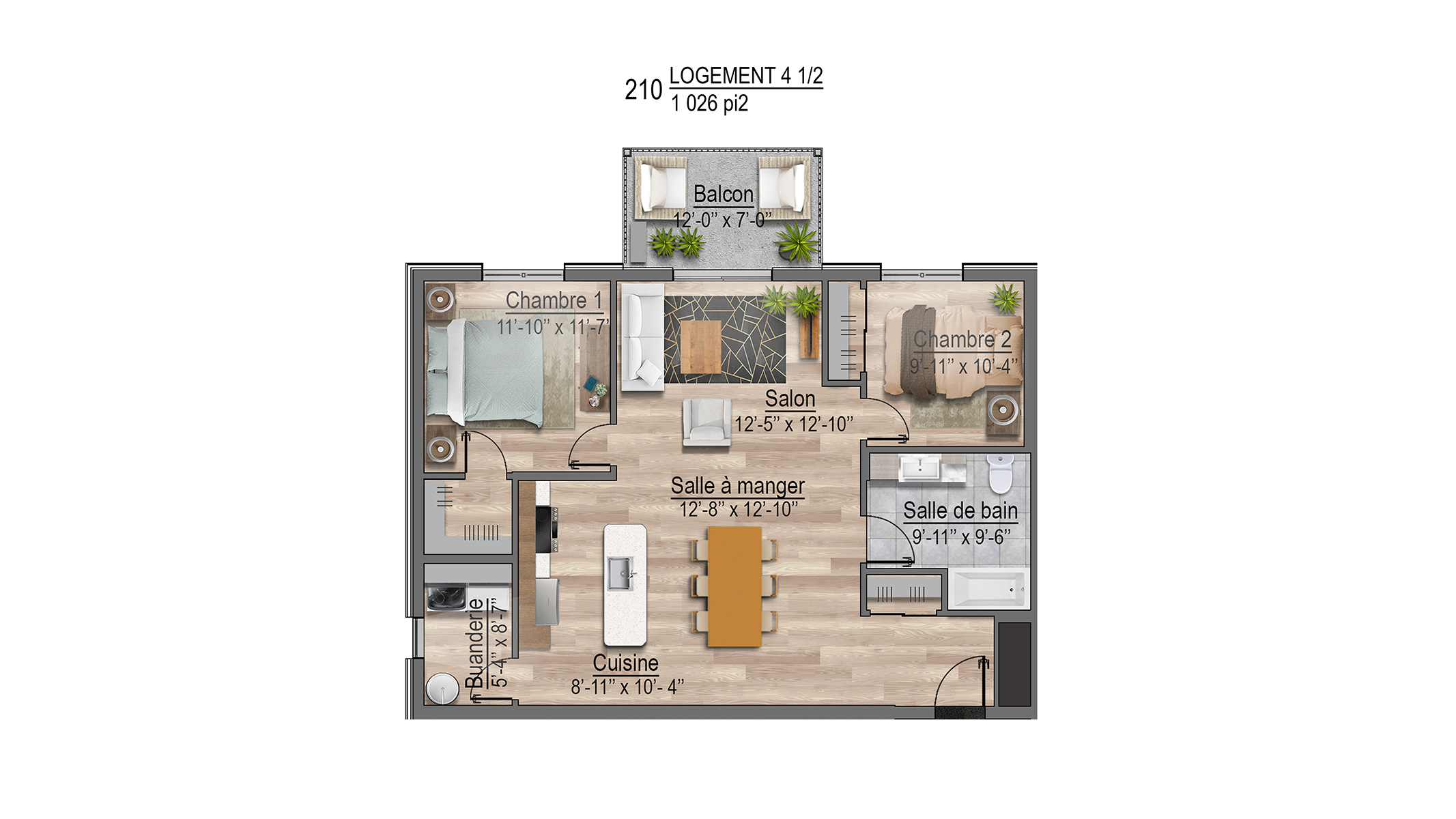 Plans appartements 210