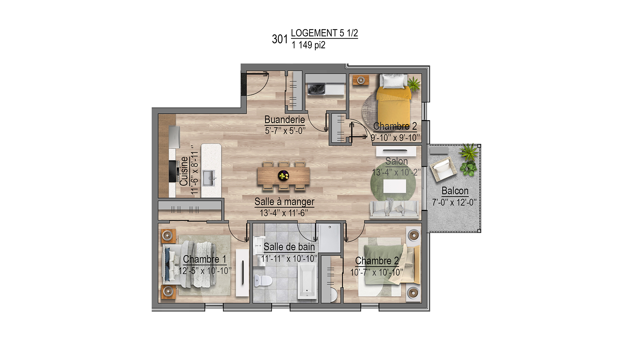Plans appartements 301