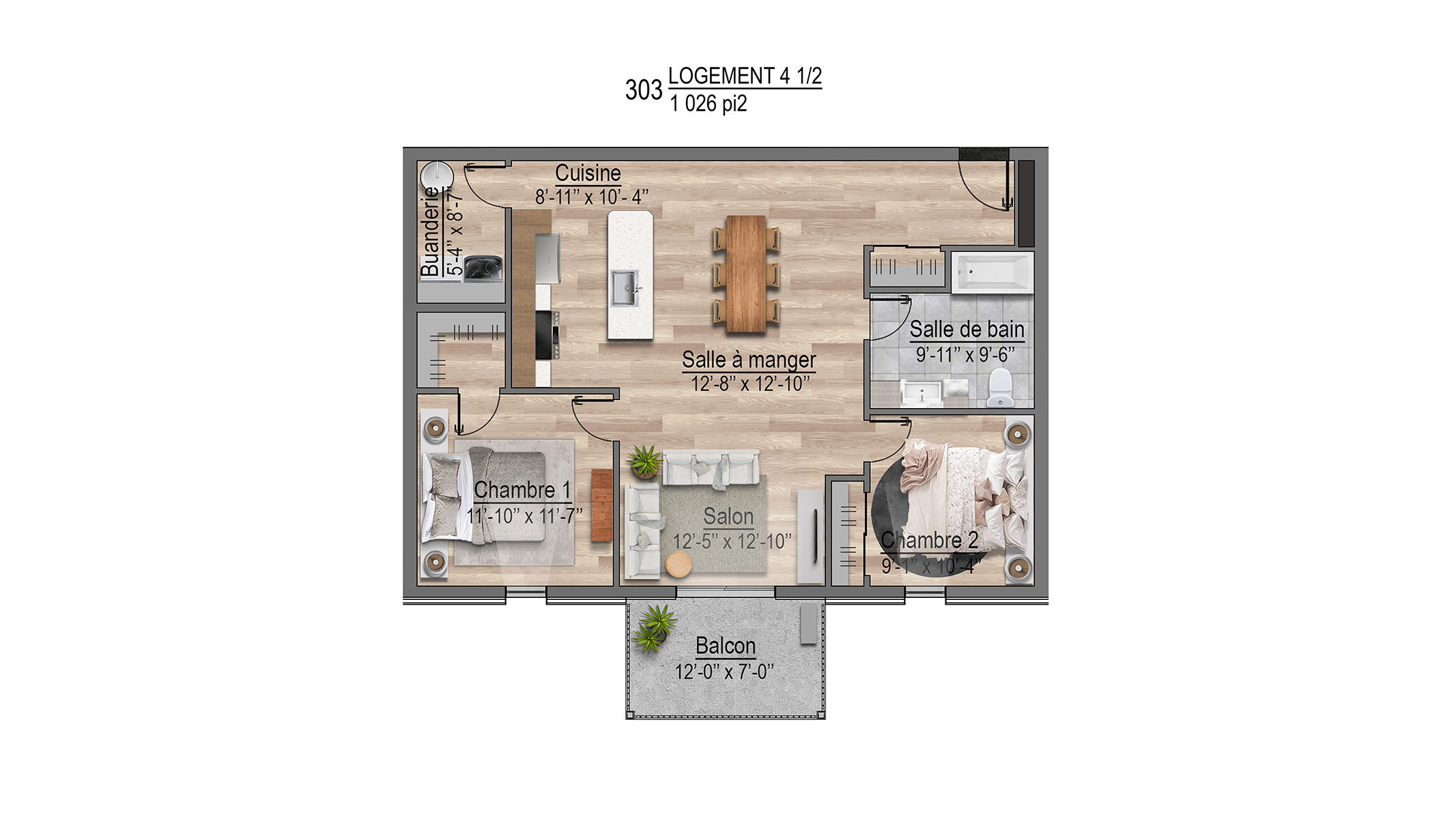 Plans appartements 303