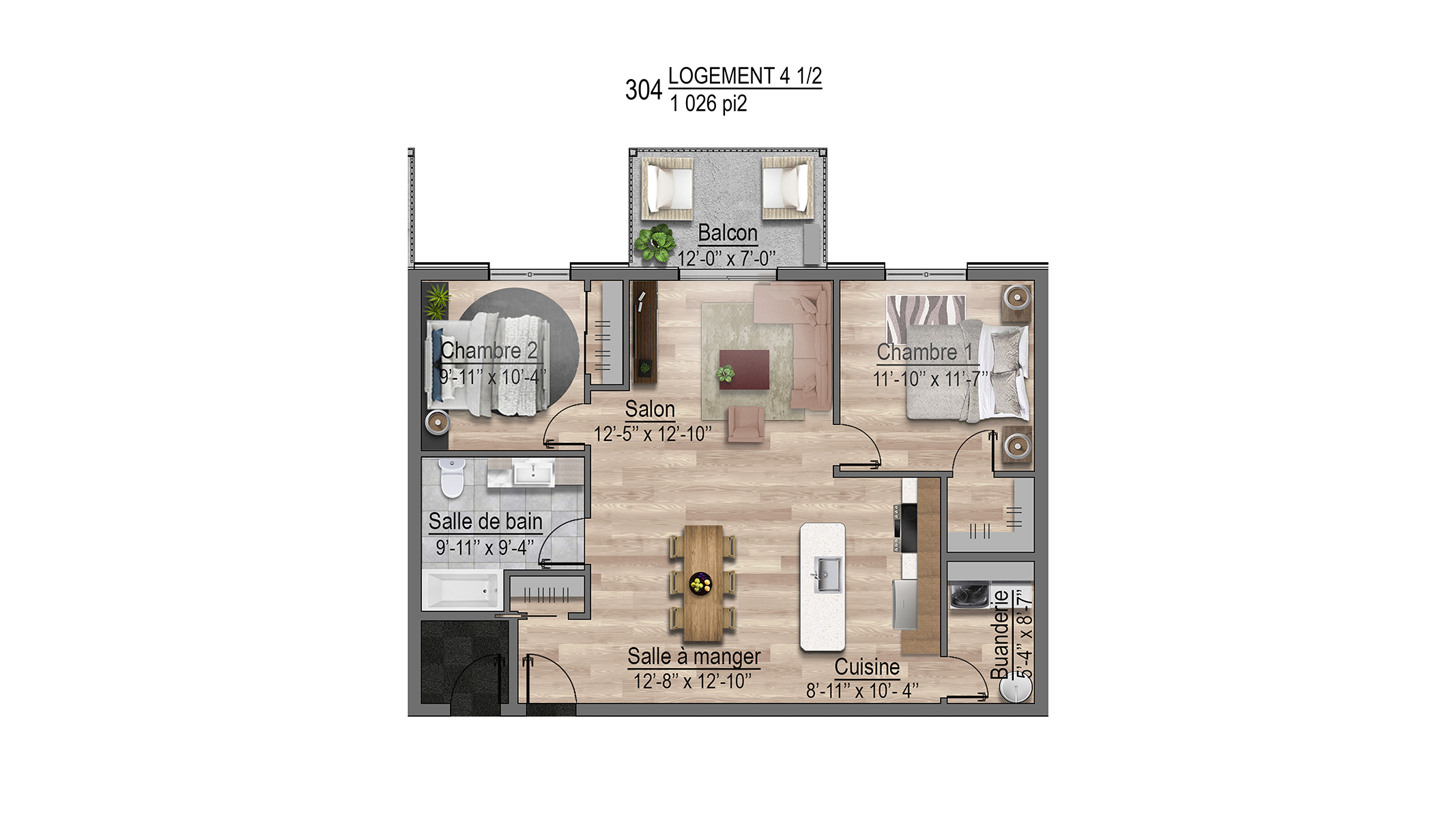 Plans appartements 304
