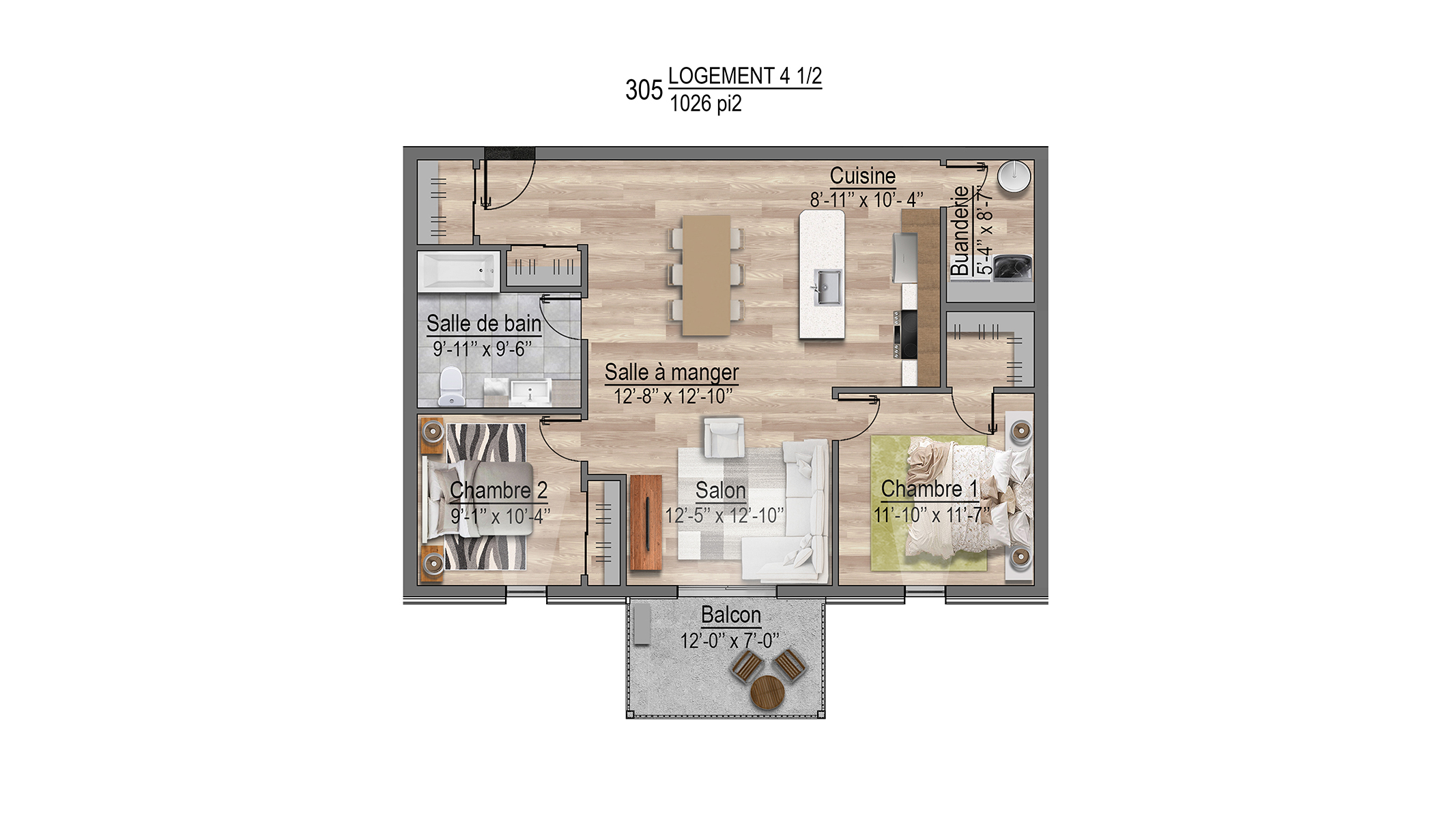 Plans appartements 305