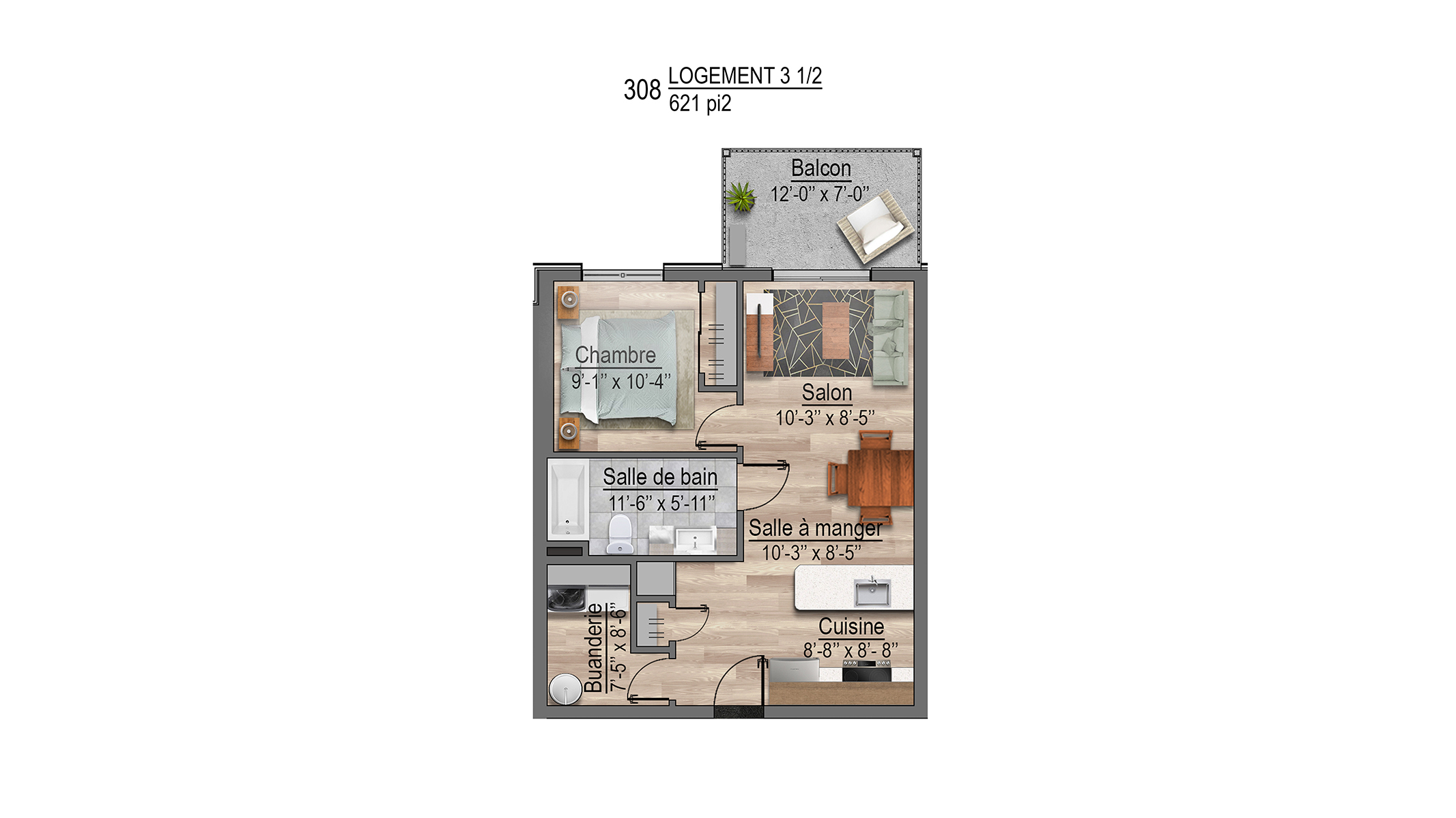 Plans appartements 308