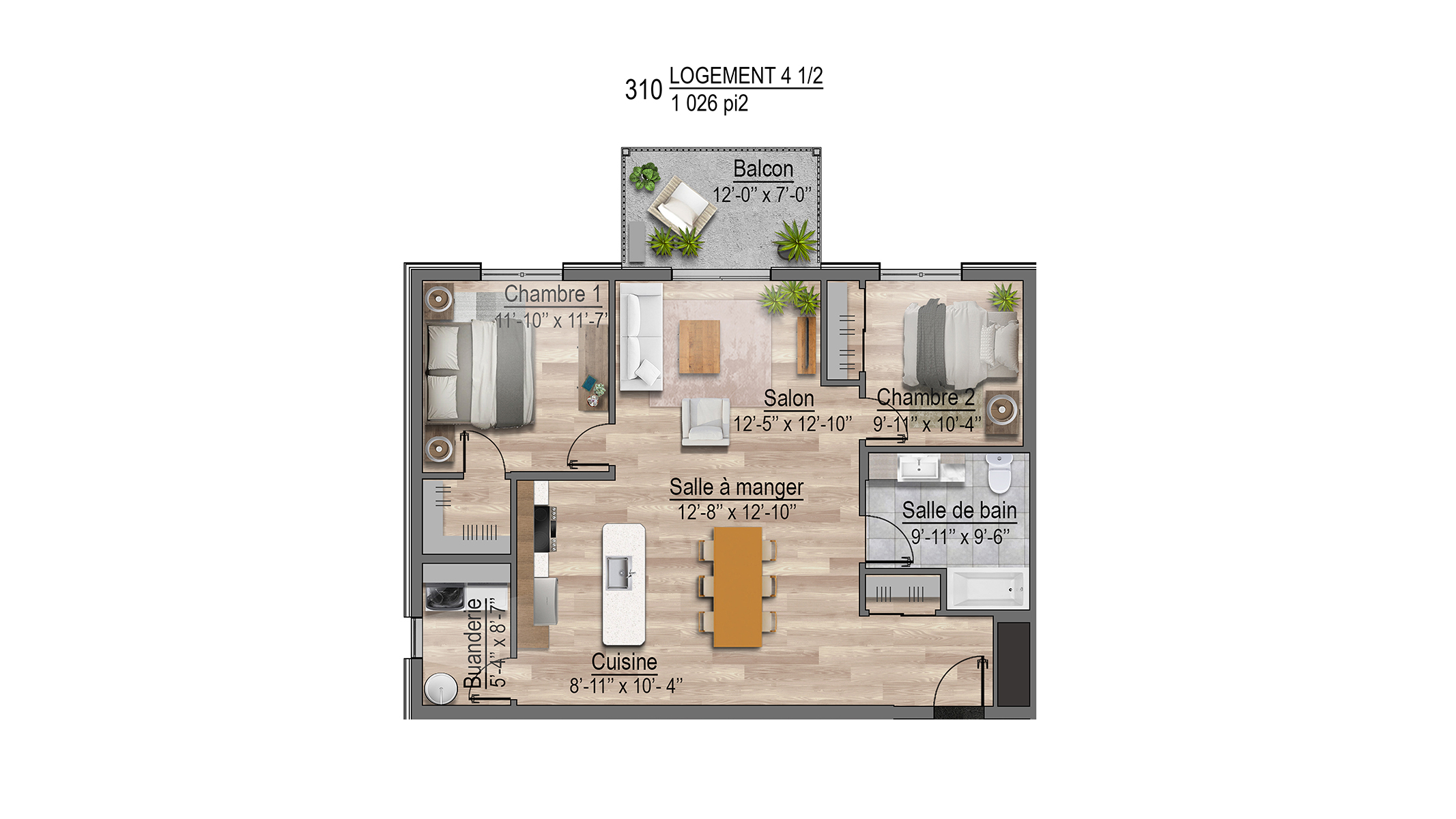 Plans appartements 310